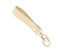 Hangsu Elegante llavero minimalista de cuero, ligero, compacto, adorno para profesionales de la ciudad y estudiantes, llavero de cuero de moda, beige, Talla única