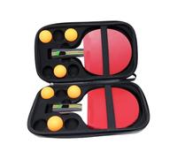 Hangsu Estuche de almacenamiento profesional para raquetas de tenis de mesa con 2 ranuras, peso ligero, impermeable, para entusiastas de los protectores profesionales de remo de mesa