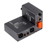 Hangsu Extensor XLR de 6,5 mm a RJ45 Cat6 con reducción de ruido para alargador de red de sonido de estudio