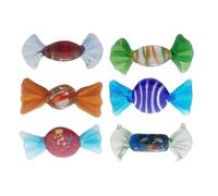 Hangsu Figura de caramelos de cristal, adornos de dulces de cristal, emulación para decoración del hogar, fiesta, boda, Navidad, para decoración, varios colores