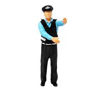 Hangsu Figura de policía de transporte en miniatura a escala 1: 64, escena de conducción borracha para dioramas y exhibición de modelos con diseño de resina, escena de conducción borracha a pequeña