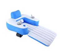 Hangsu Flotador eléctrico inflable para piscina con 2 motores eficientes para agua agradable, flotador permanente de PVC