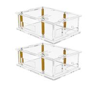 Hangsu Funda acrílica de alta transparencia con disipación de calor para tablero, fácil montaje, componente seguro, mantenimiento, cubierta transparente para tablero de desarrollo