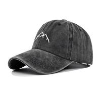 HANGSU Gorra de béisbol de algodón vintage para hombre Gorra ajustable para deportes al aire libre Gorra unisex, Negro , M
