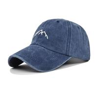 HANGSU Gorra de béisbol para hombre, de algodón, vintage, ajustable, para deportes al aire libre, unisex, azul oscuro, M