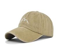 HANGSU Gorra de béisbol para hombre, de algodón, vintage, ajustable, para deportes al aire libre, unisex, caqui, M