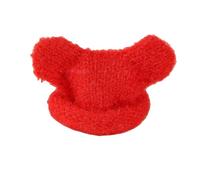 Hangsu Gorro de punto para muñeca de algodón de 10 cm, elástico, cómodo, hecho a mano, con hilo seguro, para niños, muñecos de peluche, accesorios de algodón