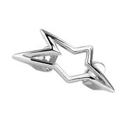 Hangsu Joyería moderna de cinco puntas con forma de estrella hecha de cobre para conciertos, declaraciones de moda, parrillas de hip hop en forma de estrella, talla única, como se describe, como se