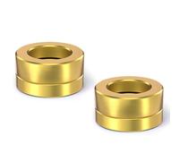 Hangsu Juego de 2 pares de arandelas de tornillo de freno cóncavas para bicicletas de montaña, pernos de tornillo, juntas de pinza de bicicleta