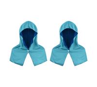 Hangsu Juego de 2 toallas refrescantes de seda de hielo para el cuello, bufandas, diseño de envoltura para la cabeza, para correr, jardinería y viajes a la playa