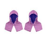 Hangsu Juego de 2 toallas refrescantes de seda de hielo para el cuello, bufandas, diseño de envoltura para la cabeza, para correr, jardinería y viajes a la playa
