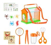 Hangsu Juego de exploración para niños para pequeños aventureros, incluye caja de observación, práctico recogedor Gogga y red de mariposa