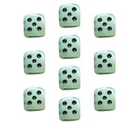 Hangsu Juego de mesa de acrílico de seis caras, 10 unidades, brilla en la oscuridad para que brille en la oscuridad