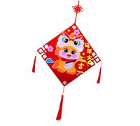 Hangsu Juego educativo de fieltro para manualidades con temática del año del caballo para niños y adultos, suministros artísticos divertidos para manualidades