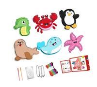 Hangsu Juguete educativo de costura para niños, juego creativo, fieltro no tejido, hecho a mano, materiales para decoración, kits de costura para niños