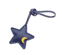 Hangsu Llavero de piel sintética con forma de estrella para bolsa de moda, colgante para bolsa para concienciación sobre la salud, regalo y mejora del estilo de vida, dije de estrella para bolsas