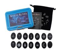 Hangsu Madera natural con grabado, rúnicas del alfabeto tradicional nórdico para coleccionistas y principiantes de símbolos antiguos, obras a mano de madera