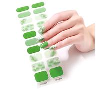 Hangsu Nail Stcikers - 20 puntas de gel semicurado, deslizadores adhesivos de larga duración, lámpara LED de gel