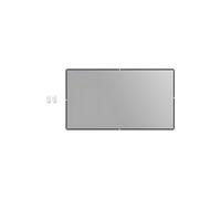 Hangsu Pantalla de proyector de metal con marco negro optimizada para visualización de alto contraste en cualquier condición de iluminación, relación de aspecto 16:9