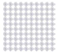 Hangsu Paquete de 100 cómodos soportes de silicona transparente para aretes, prácticos tapones para aretes, cómodos cierres de aretes, suministros para hacer joyas, One Size, como se describe, como se