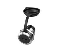 Hangsu Par de acopladores de montaje en panel hembra USB 3.0 de alta calidad, resistentes a la corrosión, carcasa de aleación de zinc, sin complicaciones, instalación de tuerca trasera, adaptadores