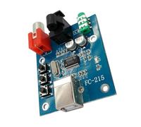 Hangsu PCM2704 - Convertidores USB de salida de fibra coaxial, módulo decodificado, entrada de fibra coaxial, sonido HiFi, portátil, decodificado