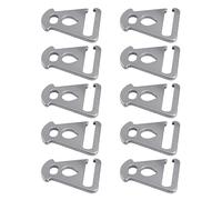 Hangsu Prensador permanente sin deslustre Guyline con clip aislado fino para camping, senderismo, mochileros, clip de cuerda de aire modificable