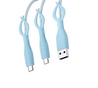 Hangsu Protectores elásticos de silicona para cable de carga, organizadores compatibles con múltiples dispositivos, para teléfono, tablet, correas de cable USB C, protectores de cable de silicona