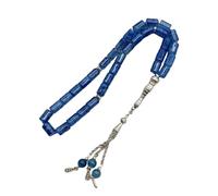 Hangsu Pulsera de oración hecha a mano con 33 cuentas cilíndricas de cristal, joyería espiritual para meditación y regalo cuidadoso, pulsera de rosario multicolor, One Size, como se describe