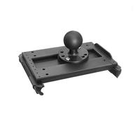 Hangsu Soporte universal para terminales de datos de motocicleta, compatible con tabletas de 7 y 8 pulgadas, de acero inoxidable, con resorte, uso de carretilla elevadora de nailon resistente