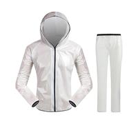 Hangsu Traje de lluvia para ciclismo, motocicleta, ropa impermeable para adultos, resistente al viento, para senderismo, pesca, flexible
