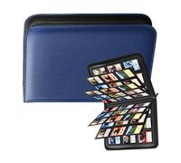 Hangsu Versátil álbum de colección de tarjetas con cierre de 9 secciones para tarjetas deportivas, tarjetas de juego, fotos y pequeñas tarjetas coleccionables Polaroids