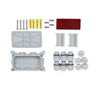 Hangsu WAGO211-412 - Caja compatible IP68 con 6 puntos de conexión para exteriores