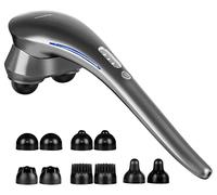 Hangsun Masajeador Inalámbrico de Percusión Profunda Para Espalda,Abdominal y Para Piernas,Gluteos Cervical,Hay 5 Pares de Nodos de Masaje Para un Alivio Integral del Dolor Corporal