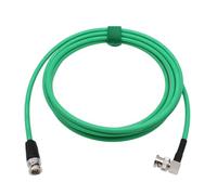 HangTon 12G 4K Raw SDI Cable Coaxial de Vídeo BNC a BNC Canare LV-61S 75 ohm para ARRI RED Monitor de Cámara Flexible Blindado 1.5M Verde Ángulo recto a recto