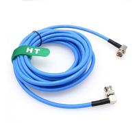 HangTon 12G 4K Raw SDI cable coaxial de vídeo BNC a BNC Canare LV-61S 75 ohmios para Sony FS7 FX9 FX6 ARRI Monitor de cámara flexible blindado 1,5M Azul