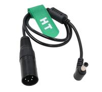 HangTon 12V XLR 4 pines a CC barril 5.5x2.5mm para Blackmagic Video Assist, Atomos Shogun Flame Ninja V Monitor Cable de alimentación 50cm