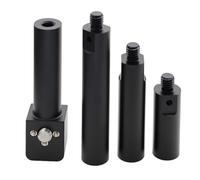 HangTon 19mm Rods Tube Support, 2" 3" 4" Length Extension for Sony ARRI Red Camera Wireless Follow Focus Lens Motor Shoulder Rail Mounting with 3/8" Thread, 4 Sections, Black