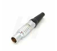 HangTon 1B - Conector circular multipolar de metal macho para montaje en panel de enchufes FGG EGG contrafase de cierre rápido