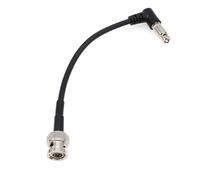 HangTon 6G HD SDI Video Cable HD Micro BNC a BNC para Blackmagic Video Assist 4K 5" Monitor, ángulo Recto de Alta Densidad 15cm