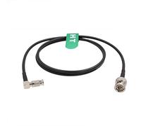 HangTon 6G SDI Video Cable High Density para Blackmagic Video Assist 4K 5" Monitor dji Lightbridge 2, ángulo Recto HD Micro BNC a BNC Macho 60cm