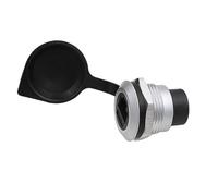 HangTon Acoplador RJ45 Cat6 Cat5e Ethernet conector circular impermeable, panel de chasis de cable en línea, extensión hembra a hembra, paso de mamparo IP65