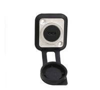 HangTon Acoplador USB C Tipo-C Hembra a Hembra Conector impermeable, Conector de panel para chasis de cable en línea, IP65 Bulkhead Pass-Through