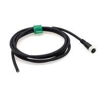 HangTon Actuador codificador de sensor M12 A codificado de 4 pines hembra a cable abierto para automatización industrial, red de dispositivos, red DeviceNet, CANopen, IO Link, Profibus 3 m