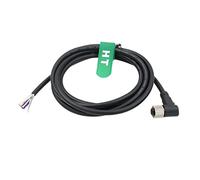 HangTon Actuador de sensor M12 A Coded 4 pines Cable blindaje hembra a cable abierto para automatización industrial, dispositivo de red DeviceNet, CANopen, IO Link, Profibus 3m