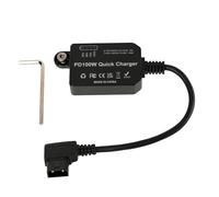 HangTon Adaptador de corriente D-Tap a USB-C, PD 100 W 5/9/12/20 V para cámara Canon Sony LUMIX, motor de enfoque, monitor de teléfono, portátil, batería de montaje en V, bidireccional