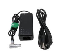 HangTon Adaptador de corriente para transmisión DJI, monitor de alto brillo, transmisor de vídeo, ruedas maestras, ángulo recto, 6 pines, hembra, 12 V CA CC