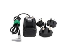 HangTon Adaptador de Fuente de alimentación de CA de 2 Pines de ángulo Recto de 12 V para Monitor SmallHD inalámbrico Teradek Bond Bolt Cube