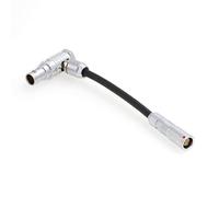 HangTon Adaptador EXT-RS para ARRI Alexa Mini y cámara Amira, cable corto ángulo recto 7 pines a Fischer 3 pines