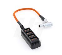 HangTon Alexa Mini Camera EXT 7 pines a D-tap Power Splitter caja adaptador para ARRI, 1 a 4 cable trenzado (4 puertos)